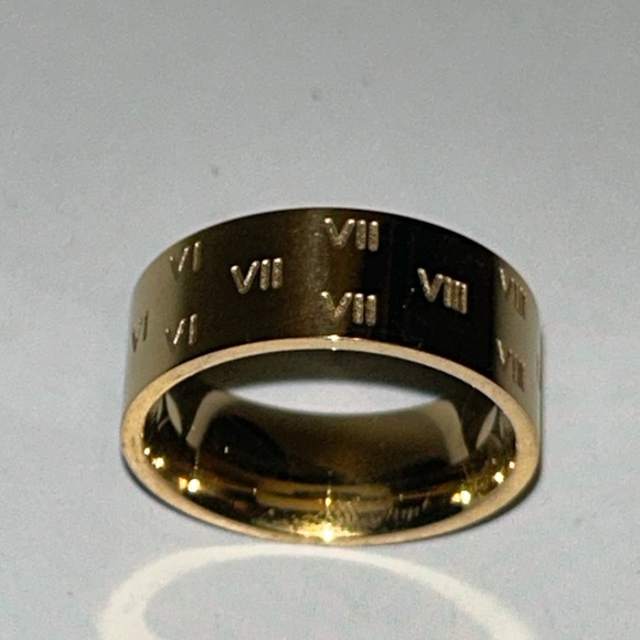 Jewelry - New gold stainless steel  Roman numeral ring